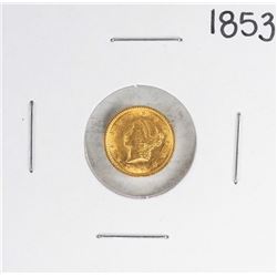 1853 Type 1 $1 Liberty Head Gold Dollar Coin