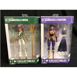DC DESIGNER BOMBSHELLS ACTION FIGURE LOT (MERA/ BATGIRL)