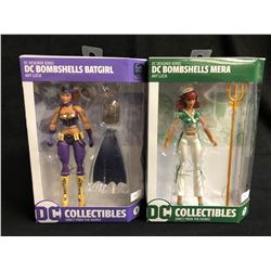 DC DESIGNER BOMBSHELLS ACTION FIGURE LOT (MERA/ BATGIRL)