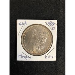 1883 U.S.A MORGAN SILVER DOLLAR (MINTED O)