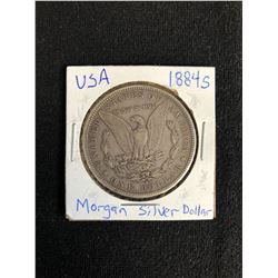 1884 U.S.A MORGAN SILVER DOLLAR (MINTED S)