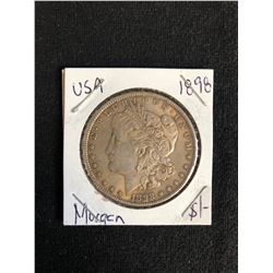 1898 U.S.A MORGAN SILVER DOLLAR