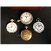 Image 2 : SWISS RAILWAY & 1 TIMEX  POCKET WATCHES w/ PIAGET WATCH BOX