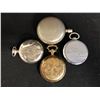 Image 4 : SWISS RAILWAY & 1 TIMEX  POCKET WATCHES w/ PIAGET WATCH BOX