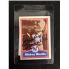 Image 1 : 1989 MICKEY MANTLE SIGNED BASEBALL CARD (IN THE ZONE AUTHENTICS)
