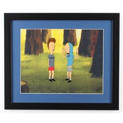 Beavis & Butthead 16x19 Custom Framed Hand-Painted Animation Serigraph Cel