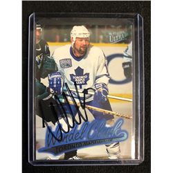 WENDEL CLARK SIGNED FLEER ULTRA HOCKEY CARD