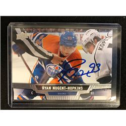 RYAN NUGENT-HOPKINS SIGNED UPPER DECK HOCKEY CARD