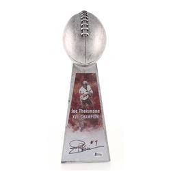 Joe Theisman Signed Full-Size Replica Super Bowl XVII Lombardi Trophy (Beckett COA)