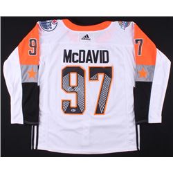 Connor McDavid Signed Edmonton Oilers Captain Jersey (Beckett COA)