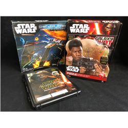 STAR WARS TOY LOT (PUZZLE/ MAGNETIC PLAYSET...)