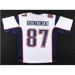 Rob Gronkowski Signed New England Patriots Jersey (Beckett COA)