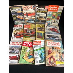 VINTAGE POPULAR SCIENCE/ MECHANICS MAGAZINE LOT
