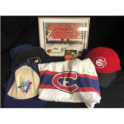 SPORTS APPAREL/ SIGNED PHOTO LOT