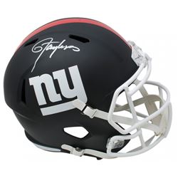 Lawrence Taylor Signed New York Giants Full-Size Matte Black Speed Helmet (JSA COA)