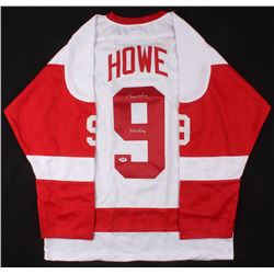 GORDIE HOWE SIGNED RED WINGS JERSEY (PSA/ DNA COA)