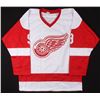 Image 2 : GORDIE HOWE SIGNED RED WINGS JERSEY (PSA/ DNA COA)