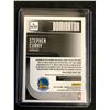 Image 2 : STEPHEN CURRY SIGNED 2018-19 PANINI BASKETBALL CARD