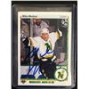 Image 1 : MIKE MODANO SIGNED 1990-91 UPPER DECK HOCKEY CARD