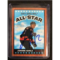JAROME IGINLA SIGNED TOPPS HERITAGE ALL-STAR HOCKEY CARD