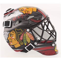 Ed Belfour Signed Chicago Blackhawks Full-Size Goalie Mask Inscribed "HOF 2011" (Schwartz COA)