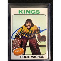 ROGIE VACHON SIGNED VINTAGE HOCKEY CARD