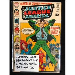 JUSTICE LEAGUE OF AMERICA #77 (DC COMICS)