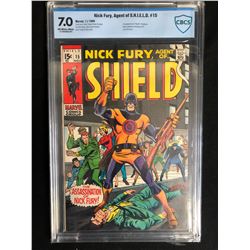 NICK FURY AGENT OF S.H.I.E.L.D #15 (MARVEL COMICS) 1969 **CBCS GRADED 7.0**