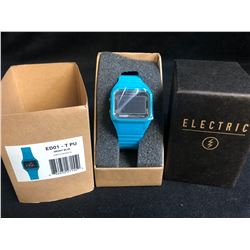 New In Box Electric (ED01 - T PU) Bright Blue Wrist Watch