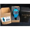 Image 1 : New In Box Electric (ED01 - T PU) Bright Blue Wrist Watch