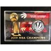 Image 1 : LIMITED EDITION 2019 NBA CHAMPIONS TORONTO RAPTORS SILVER PLATED COIN