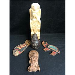 WOOD CARVED NATIVE ART LOT (ASHLEY CHARLIE PENELAKUT)