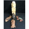 Image 1 : WOOD CARVED NATIVE ART LOT (ASHLEY CHARLIE PENELAKUT)