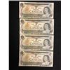 Image 1 : 1973 $1 UNCIRCULATED SEQUENTIAL CANADIAN BANK NOTES