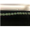 Image 3 : TOP RICH GREEN OVAL CUT TROIS FEUILLES EMERALD TENNIS BRACELET (925 STERLING SILVER)