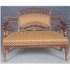 Image 1 : LATE VICTORIAN CHERRY STICK  AND BALL SETTEE heig