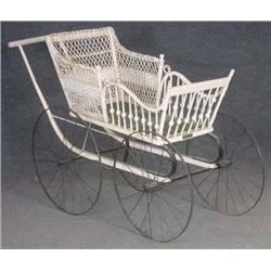 THE HEYWOOD WICKER BABY PRAM