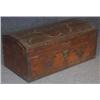 Image 1 : EARLY CARVED WALNUT CHEST  18th Century, possibly