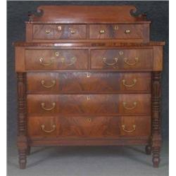 AMERICAN FEDERAL MAHOGANY  CHEST, early 19th cent