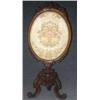 Image 1 : VICTORIAN ROSEWOOD ROCOCO FIRE  SCREEN with tapes