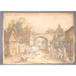 FINE ENGLISH WATERCOLOR  unsigned 