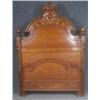 Image 2 : RENAISSANCE REVIVAL WALNUT  BED with burl walnut 