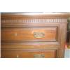 Image 2 : VICTORIAN CHERRY TALL CHEST  with raised panel si