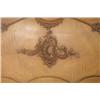 Image 4 : FRENCH WALNUT ROCOCO CARVED  BED, height: 65 