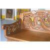 Image 2 : CHINESE TEAK CARVED BENCH  with dragon and phoeni