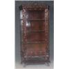 Image 1 : CHINESE CARVED ROSEWOOD CURIO  CABINET, early 20t