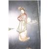 Image 3 : CHINESE CARVED FOUR PANEL  SCREEN with semi-preci