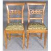 Image 1 : PAIR OF FRENCH COUNTRY SIDE  CHAIRS with tapestry
