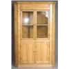 Image 1 : PINE DOUBLE DOOR CORNER  CABINET- height:78 width