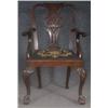 Image 2 : CHIPPENDALE STYLE centennial  ARM CHAIR with need